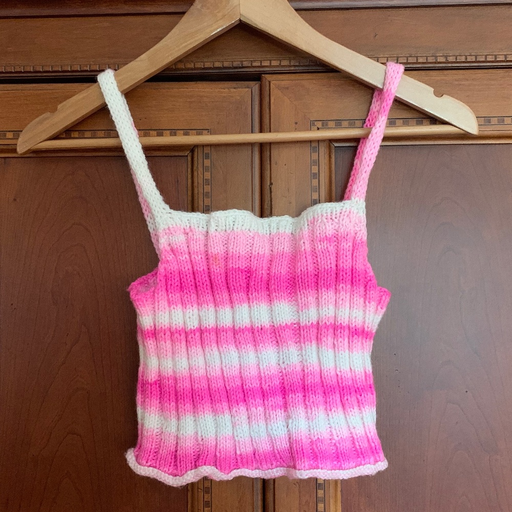 Handmade knit top
